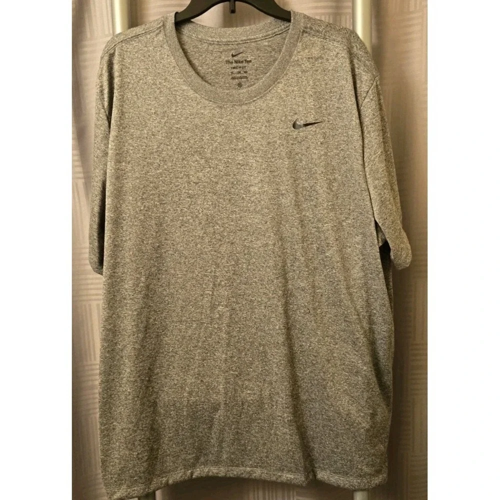 The Nike Tee Shirt Men's Size 2XL Gray Activewear Short Sleeve Gym‎ NWTS